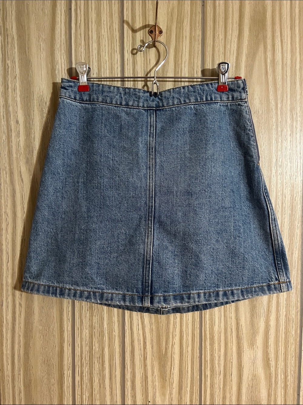 Wilfred free Medium Wash Denim A-Line Skirt